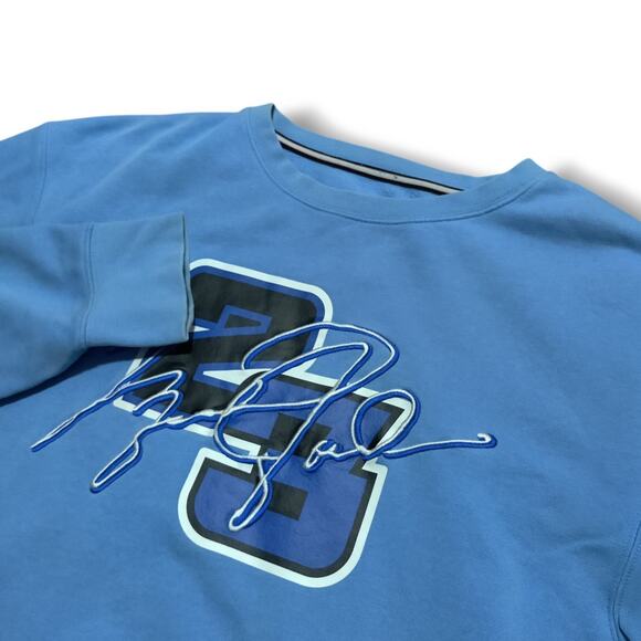 Jordan Crew Neck Sweater Mens Size L Carolina Blue Embroidery Long Sleeve Shirt - Picture 1 of 8